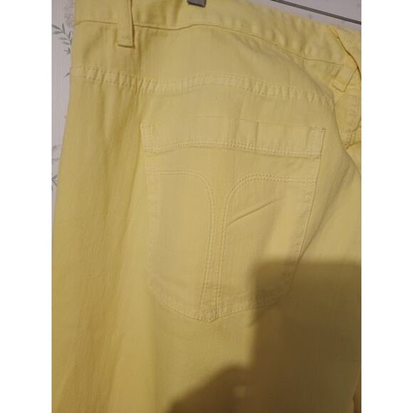 TOMMY HILFIGER Women's Boot Yellow Cotton Vintage Wide Leg Jeans Size 22 READ - Picture 5 of 9